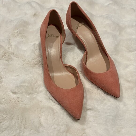 J. Crew Shoes - J. Crew Lucie suede d’Orsay leather pump